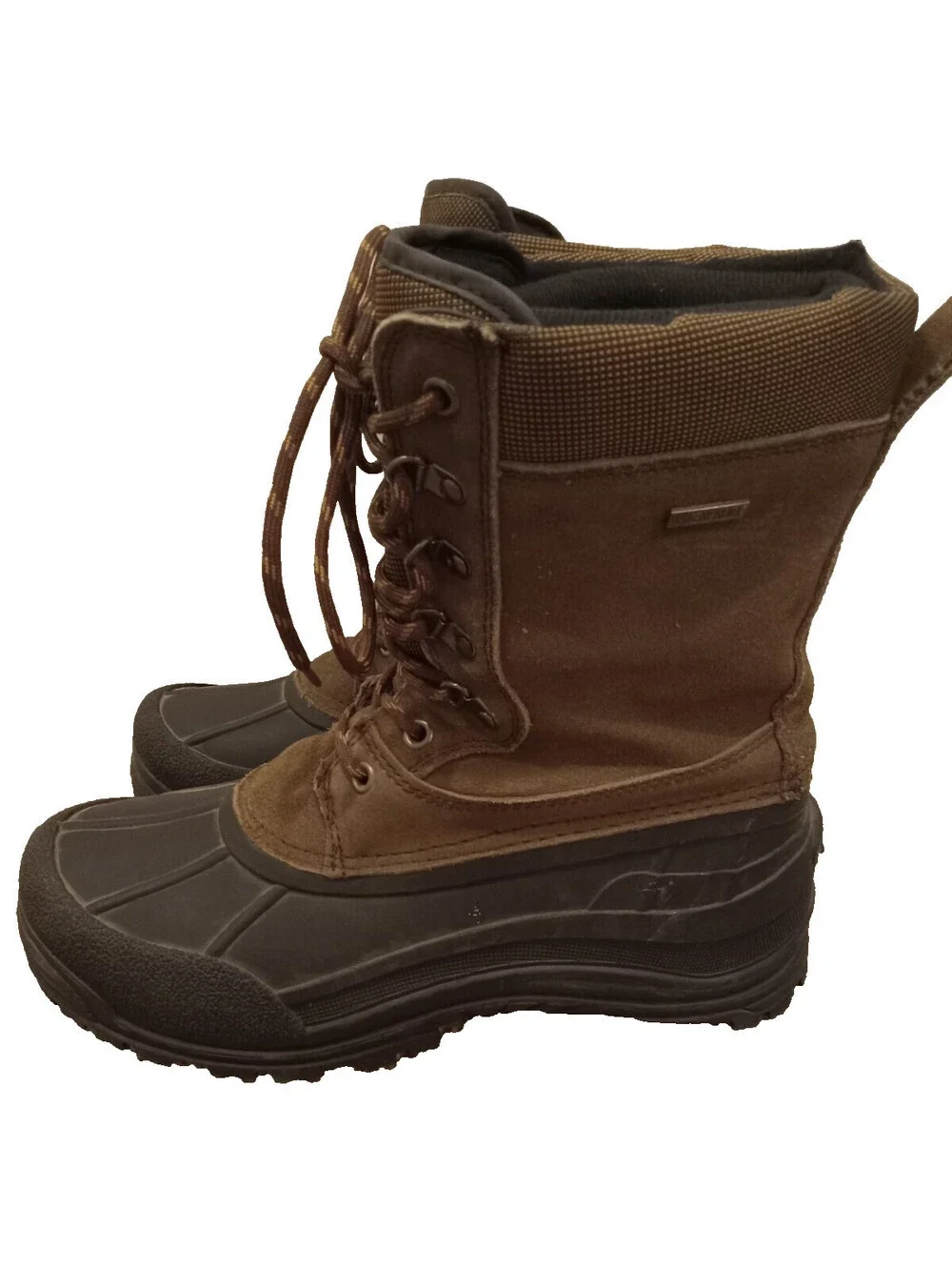 Tamarack Thermolite Waterproof Winter Boots Mens 9 Brown Suede Black Shell